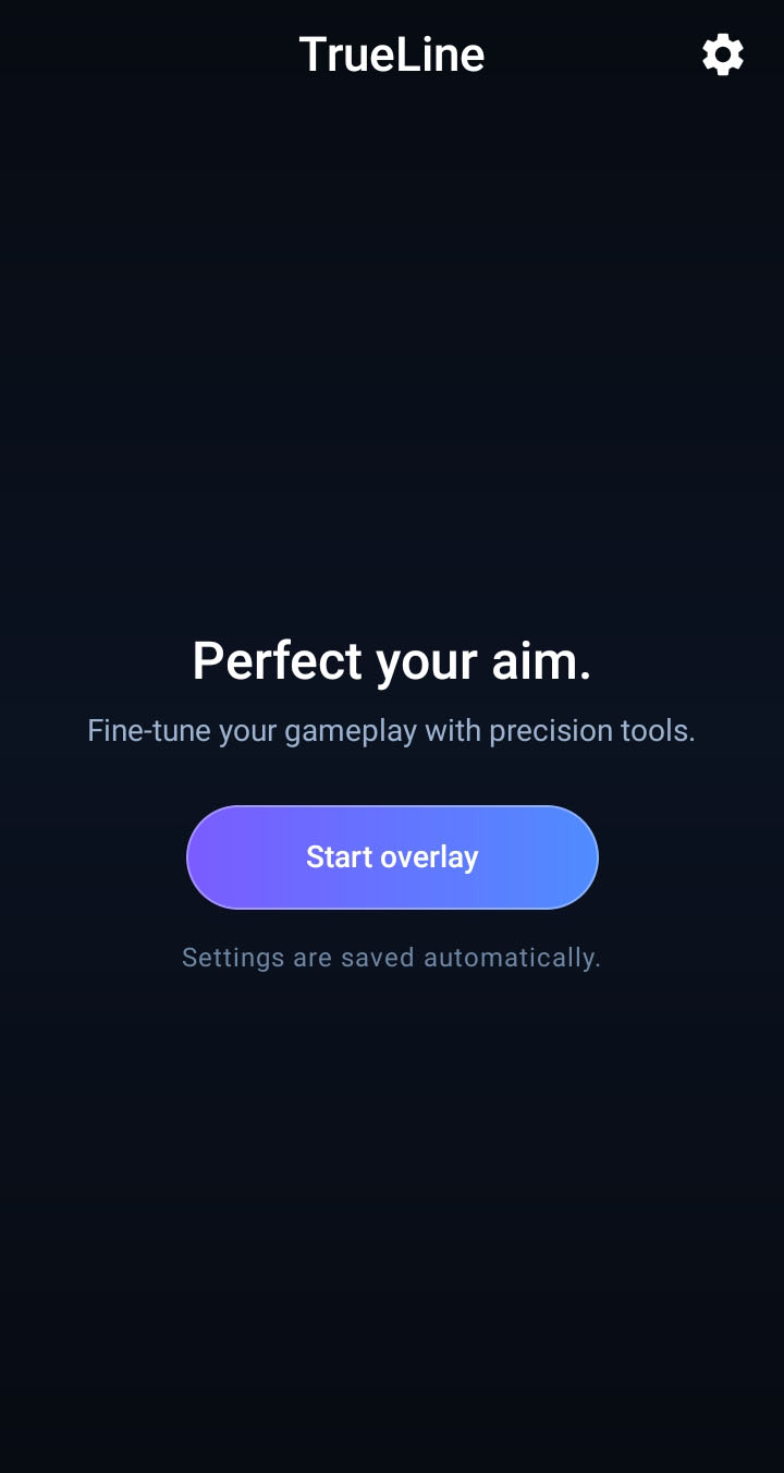 TrueLine home screen